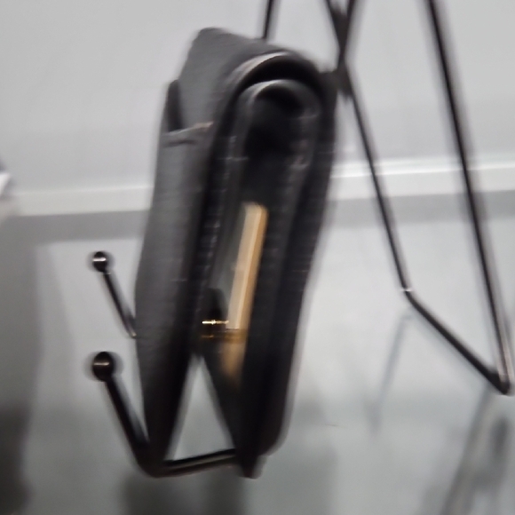 Michael Kors Black slime bifold Wallet with Gold Logo NWT - Picture 11 of 13